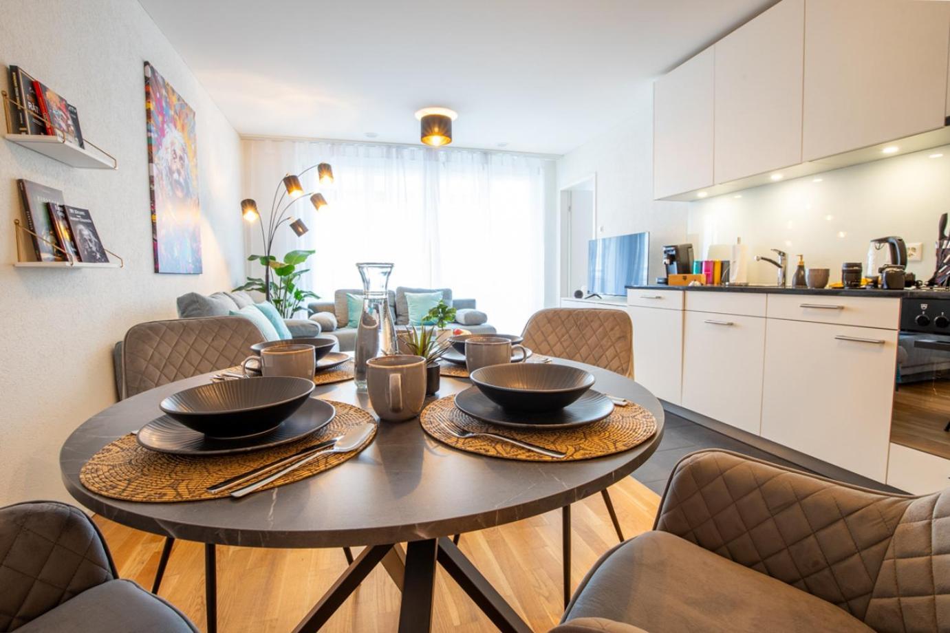 Special Einstein II Apartment Basel, Messe Kleinbasel 10-Star Dış mekan fotoğraf